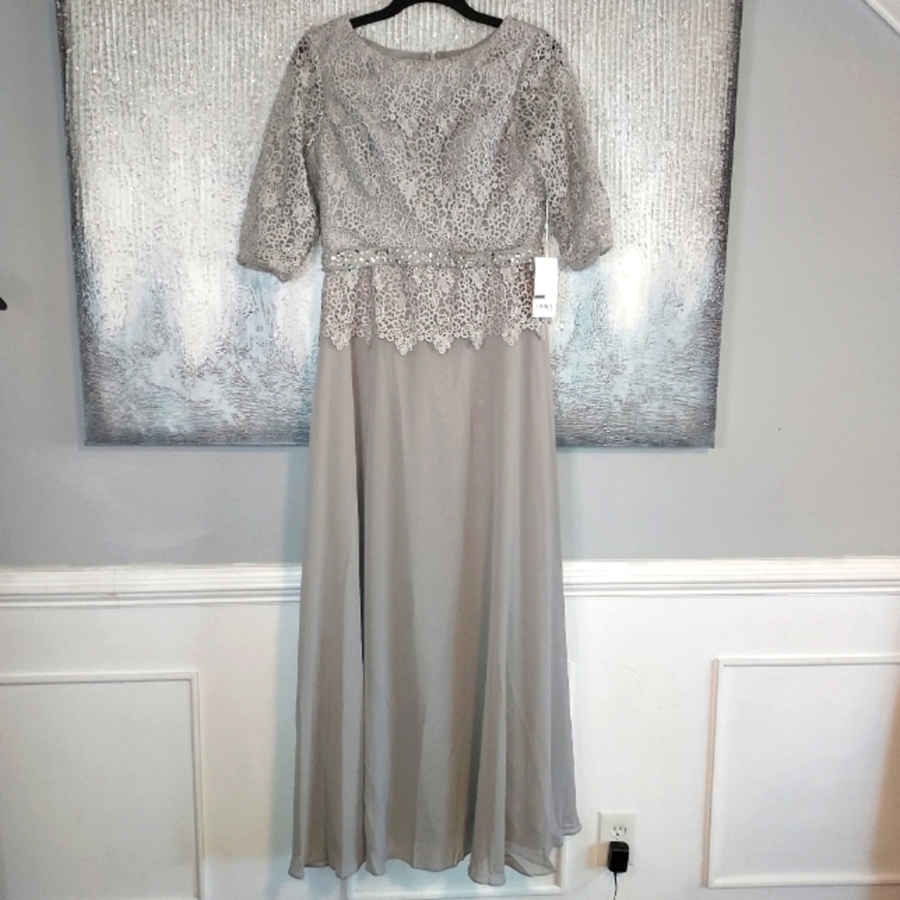 TS COUTURE Mother of Bride long gray dress